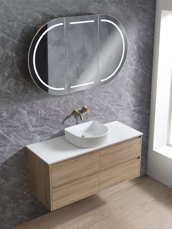 Mina - Prime Oak Wall Hung Vanity 600-1500mm [20-SYWH04-A1]