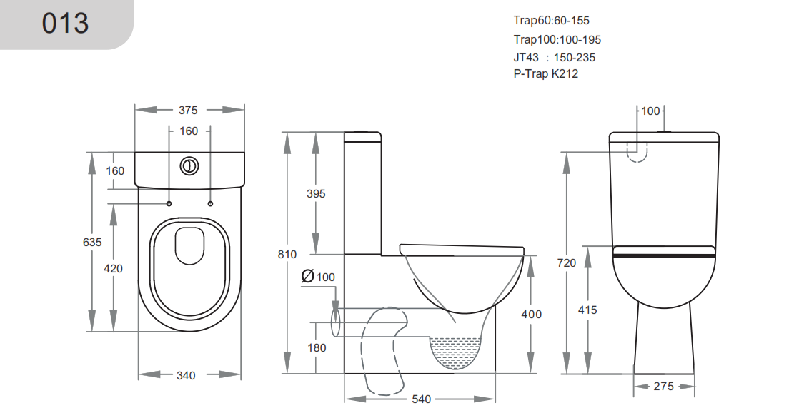 Rio - Box Rim Toilet Suite [19-KDK013] – Maxten Bathrooms
