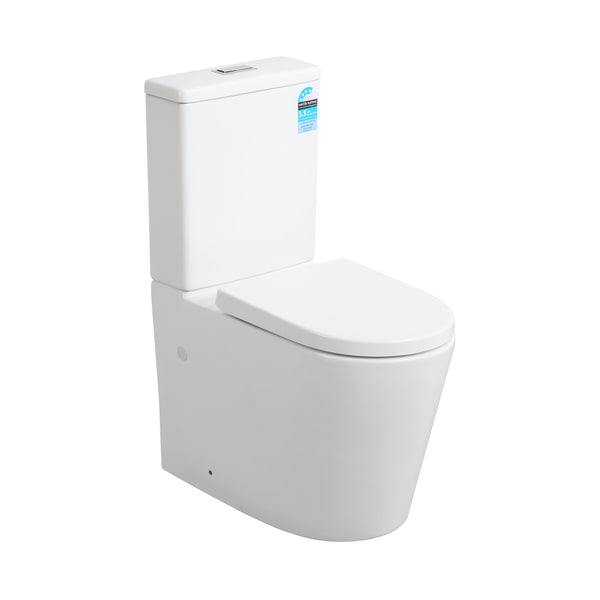 Alpha - Rimless Tornado 2 in 1 Dual Flush Toilet [19-KDK033]