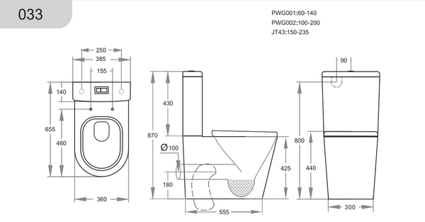Stella Toilet Suite with Smart Seat Package [19-SMBD01]