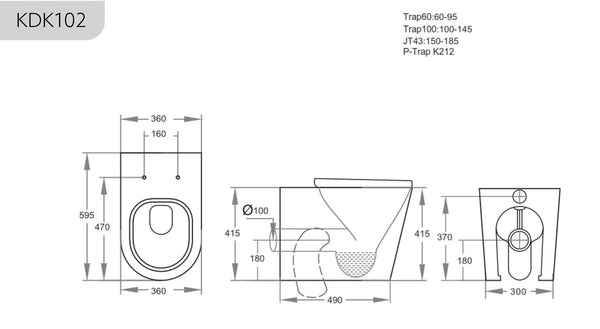 Geberit In-Wall Toilet Suite Floor Standing Pan Package [19-Geberit PACKAGE 1]