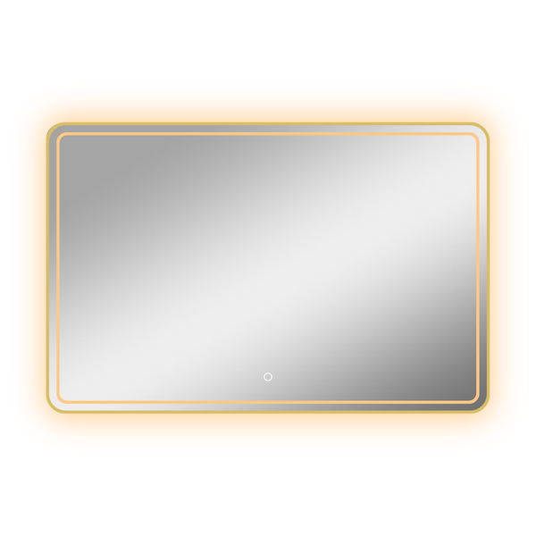 Rectangular Framed Round Corner LED Mirror 700/900/1200mm [44-LED-7090/12080-(s)]