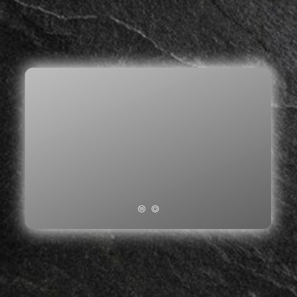 Rectangular Frameless Round Corner LED Mirror 900/1200/1500mm [44-LED-7090/12080/15080]