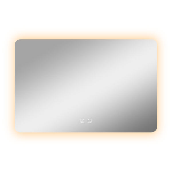 Rectangular Frameless Round Corner LED Mirror 900/1200/1500mm [44-LED-7090/12080/15080]