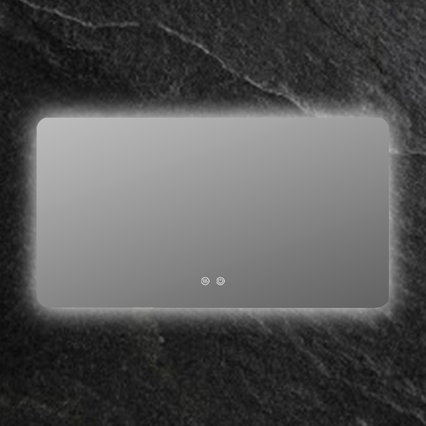 Rectangular Frameless Round Corner LED Mirror 900/1200/1500mm [44-LED-7090/12080/15080]