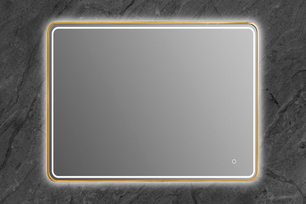 Rectangular Framed Round Corner LED Mirror 700/900/1200mm [44-LED-7090/12080-(s)]