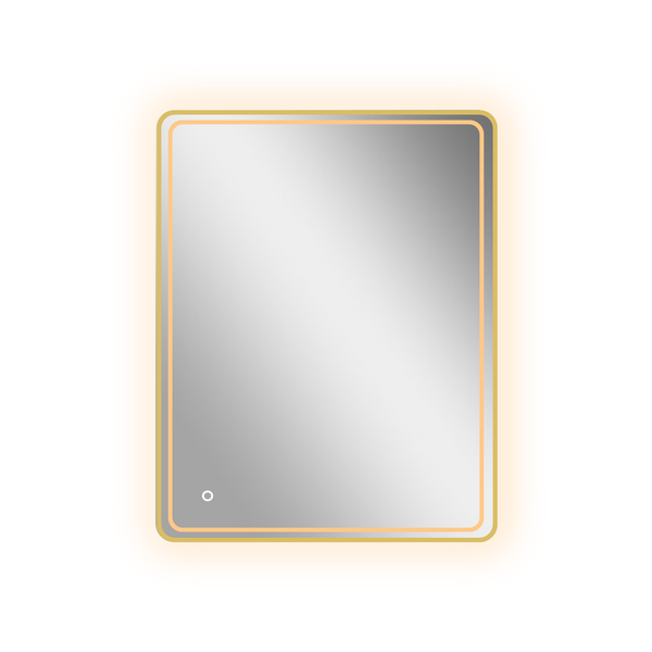 Rectangular Framed Round Corner LED Mirror 700/900/1200mm [44-LED-7090/12080-(s)]
