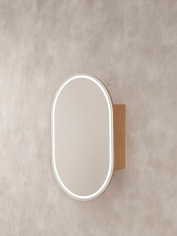 Oscar - Oval LED Touchless Shaving Cabinet 600x900mm [20-LED-OSH-6090 / 20-2306]