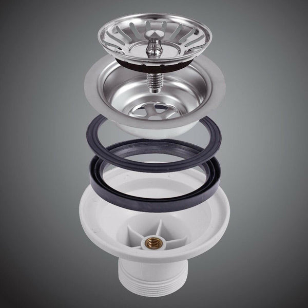 450*250*200 Handmade Stainless Steel Under/Topmount Kitchen Laundry Single Sink [44-HF2545]