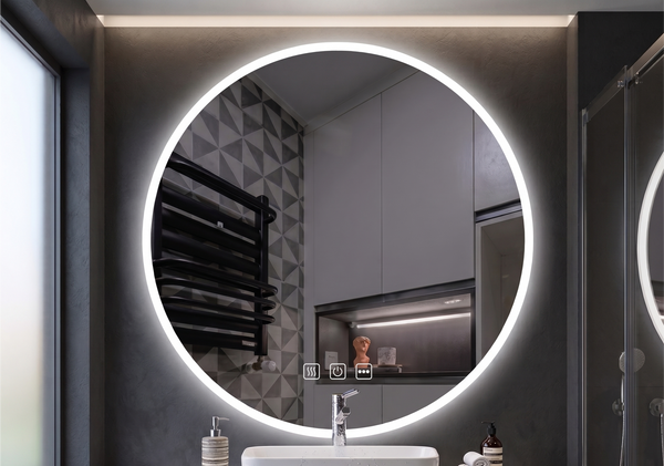 Round Frameless LED Mirror 600/800mm [15-MIR-600/800 / 15-2212]