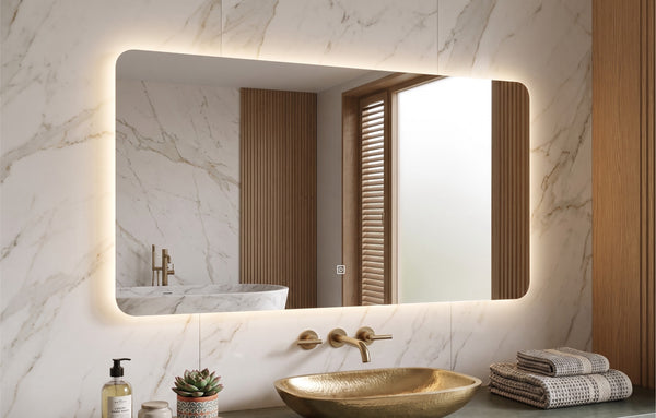 Rectangle Frameless LED Mirror 900x700/1200x750mm [15-MIR-7090/7512-RNF / 15-2219]