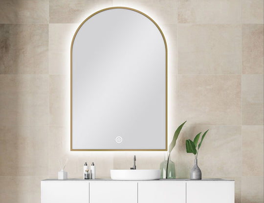 600x900mm Arch Shape Backlit LED Mirror [42-MS-AR6090B / 42-2242]