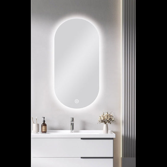 450x900mm Pill Shape Backlit LED Mirror [42-MS-RW4590 / 42-2241]