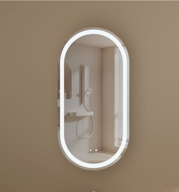 Carysil Noble - LED Oval Shaving Cabinet 450x900x150mm [42-C-4590OS-L / 42-2224]