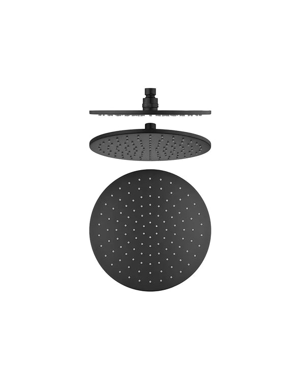 250mm Round Brass Rainfall Shower Head 15mm Thick [42-0010.SH]