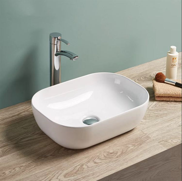Rectangle Ultra Slim Above Count Basin 460x320x135mm [19-PA4632]