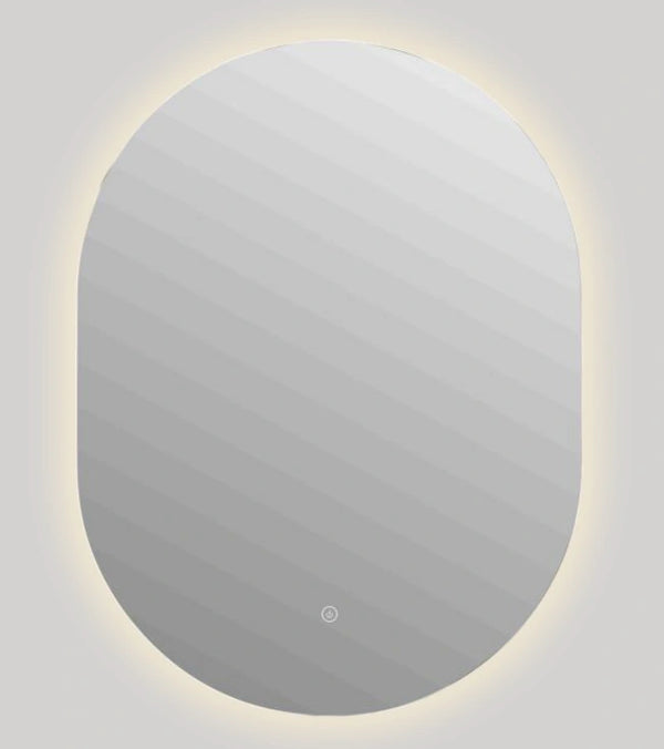 Oval Frameless LED Mirror 600x800x6mm [25-LED-PILO800]
