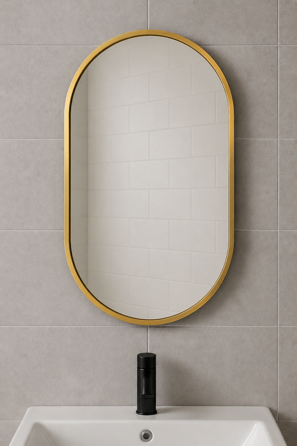 Oval Framed 600x800x5mm Mirror [25-MIR-PILO800]
