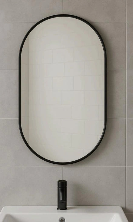 Oval Framed 600x800x5mm Mirror [25-MIR-PILO800]