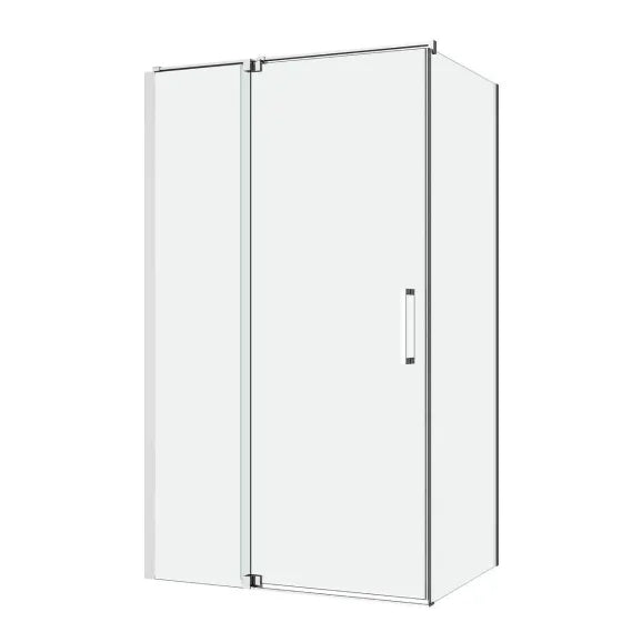 Height 2000mm Profile Semi Frameless Pivot Door Shower Screen - FRONT PANEL [26-PRS / 26-2204]