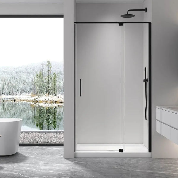 Height 2000mm Profile Semi Frameless Pivot Door Shower Screen - FRONT PANEL [26-PRS / 26-2204]