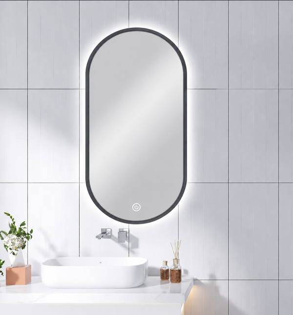 450x900mm Pill Shape Backlit LED Mirror [42-MS-RW4590 / 42-2241]