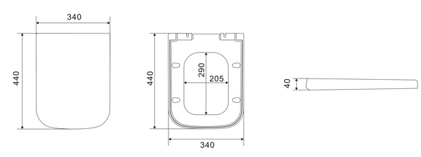 Qubist - Box Rim Wall Hung Pan [19-KDK303]