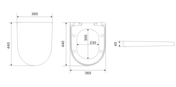 Avery - Box Rim Wall Hung Pan [19-KDK302]