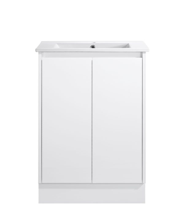 Sierra - MATTE White Slim 360mm Width Freestanding Vanity 600-900mm [20-SK32-WM]