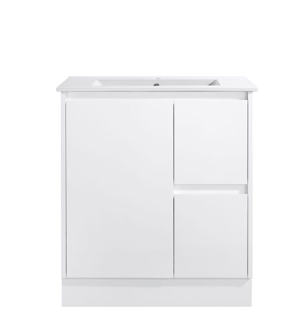Sierra - MATTE White Slim 360mm Width Freestanding Vanity 600-900mm [20-SK32-WM]