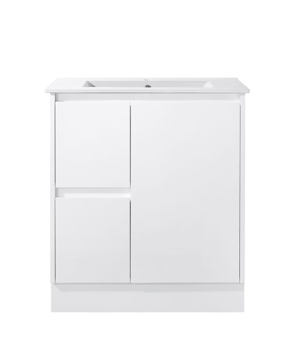 Sierra - GLOSS White Slim 360mm Width Freestanding Vanity 600-900mm [20-SK32-W / 20-2018]