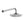 Round Wall Mounted 30mm Shower Arm with 200mm Shower Head [12-GH-2001]