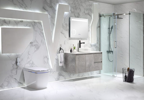 Lafeme Lucci 650mm Electric Smart Luxury Bidet Ceramic Toilet Suite White [11-ST17]