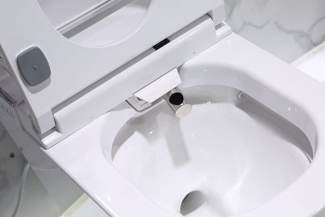 Lafeme Lucci 650mm Electric Smart Luxury Bidet Ceramic Toilet Suite White [11-ST17]
