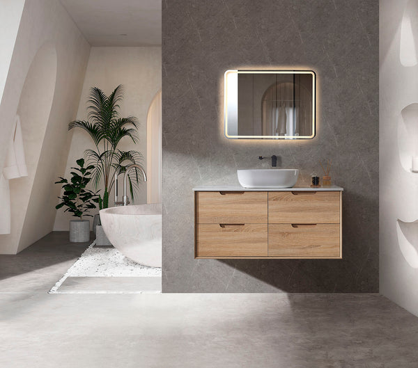 Mina - Prime Oak Wall Hung Vanity 600-1500mm [20-SYWH04-A1]