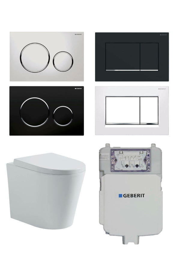 Geberit In-Wall Toilet Suite Floor Standing Pan Package [19-Geberit PACKAGE 1]
