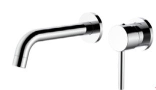 Round Wall Mixer and Spout Set [15-TAP-BH301]