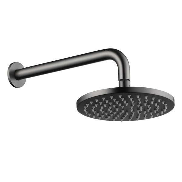 Round Wall Mounted 30mm Shower Arm with 200mm Shower Head [12-GH-2001]