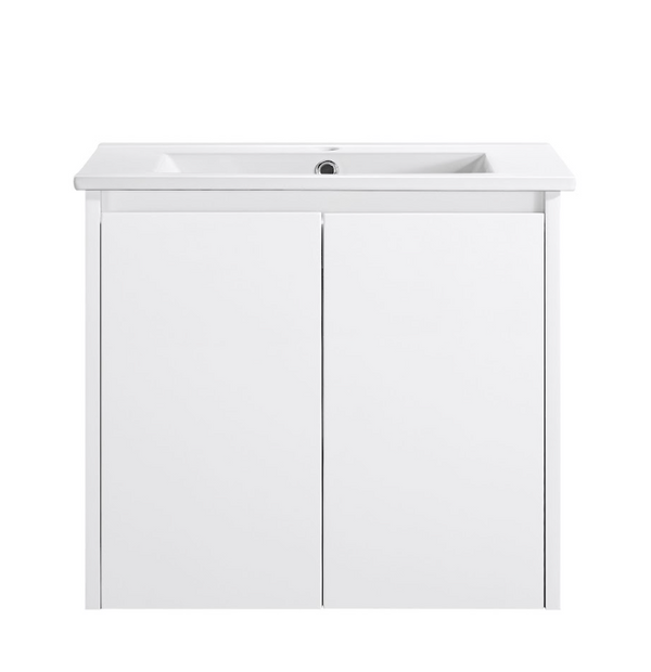 Sierra - MATTE White Slim 360mm Width Wall Hung Vanity 600-900mm [20-WH32-WM]