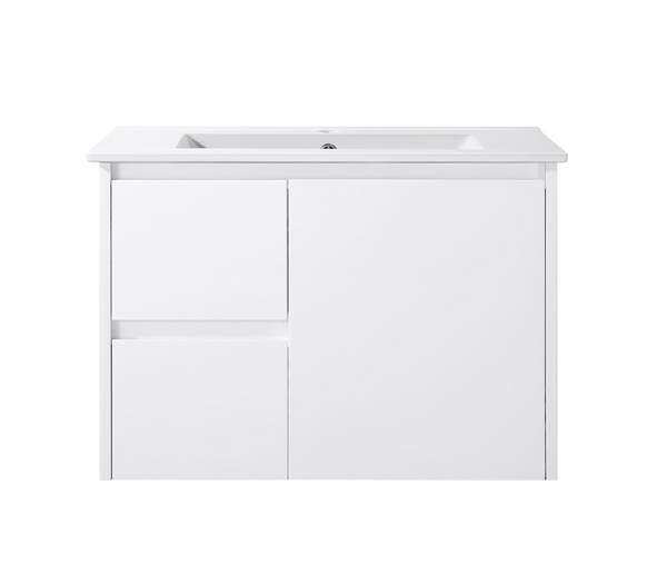 DISCONTINUED - Sierra - MATTE White Slim 360mm Width Wall Hung Vanity 600-900mm [20-WH32-WM / 20-1666]