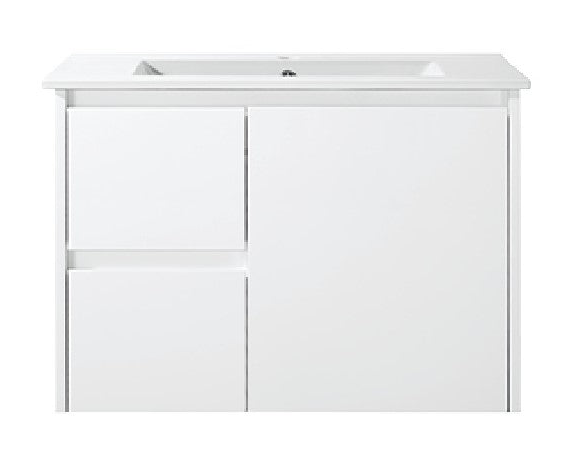Willow - GLOSS White Wall Hung Vanity 600-1800mm [20-WH8027-W / 20-1584]