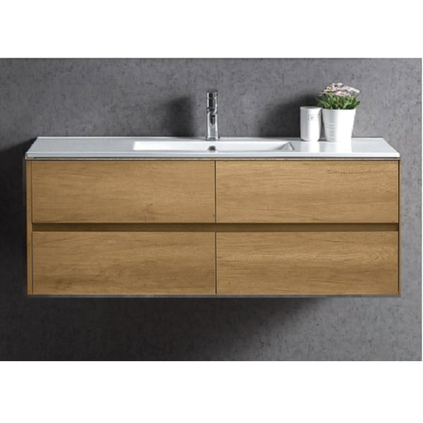 Nutro 750-1200mm Light Oak Wall Hung Vanity [17-NUTRO / 17-1624]