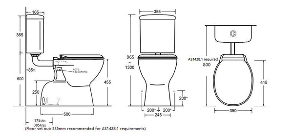 SALE - Bestcare Disable Toilet Suite [17-Bestcare]