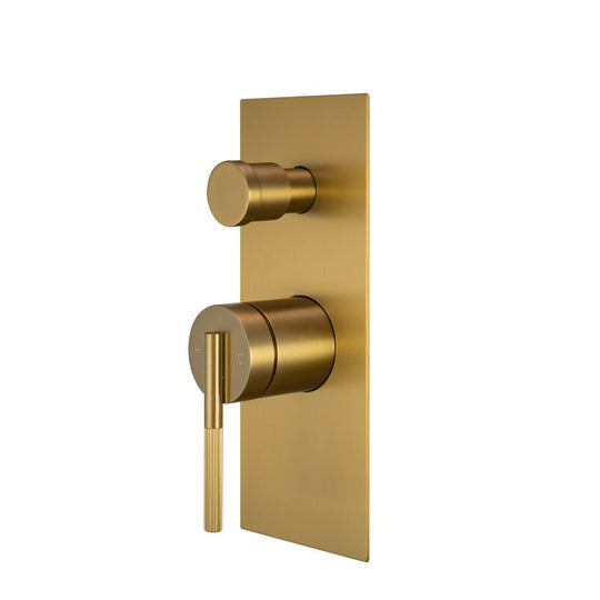 CADDENCE - Solid Brass Bath/Shower Wall Mixer with Diverter Wall Mounted [42-0244-2.ST / 42-2254]