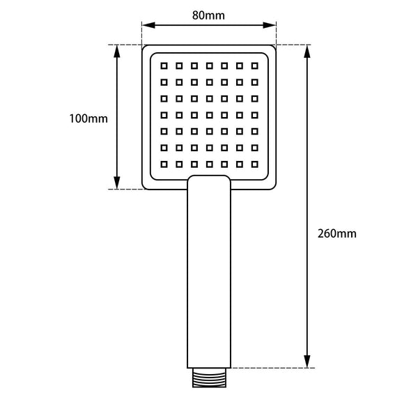 Square Handheld Shower [42-S2.HHS]