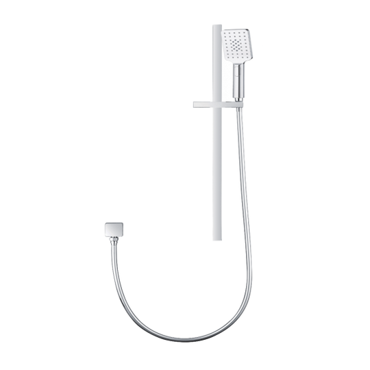 3 Functions Square Hand held Shower Set With Rail [42-2145.SH]