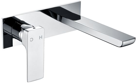 Square Shower Wall Mixer With Spout [34-ZA21003]