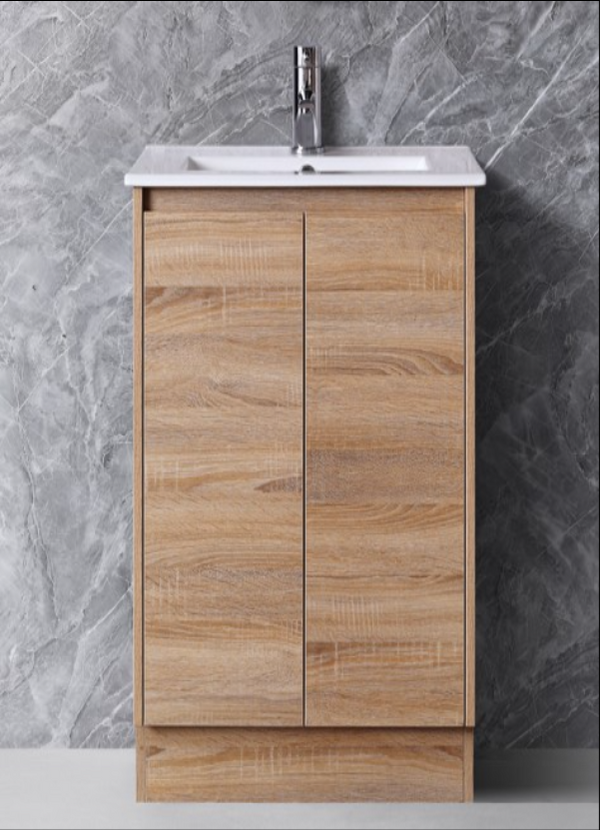 Sierra - Natural Timber Slim 360mm Width Freestanding Vanity 600-900mm [20-SK32-A8]