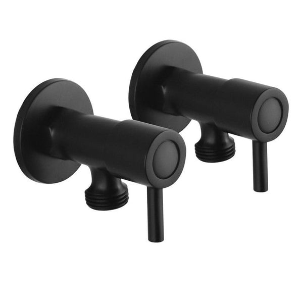Round Laundry 1/4 Turn Washing Machine Stop Tap Pair [42-0016.WMT / 42-2247]