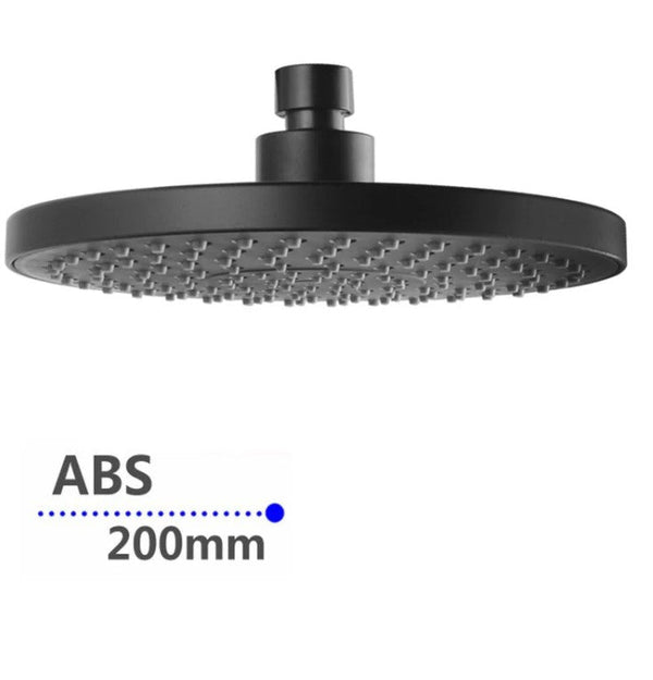 200mm Round Rainfall Shower Head 15mm Thick [42-0102.SH]